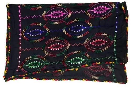 Cotton Black Embroidered Dupatta, Occasion : Party Wear