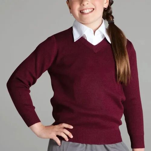 Wool Plain Girls School Sweater, Feature : Anti-Wrinkle, Comfortable, Dry Cleaning