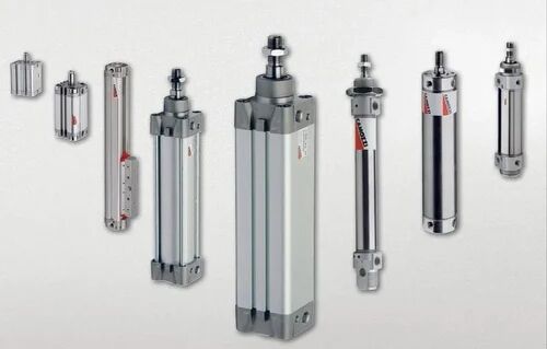 Silver Cylindrical SS Pneumatic Cylinder