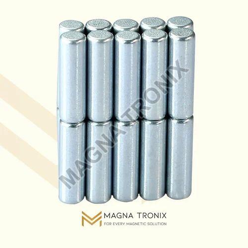 Silver Mild Steel Magnetic Rod, for Industrial, Shape : Round
