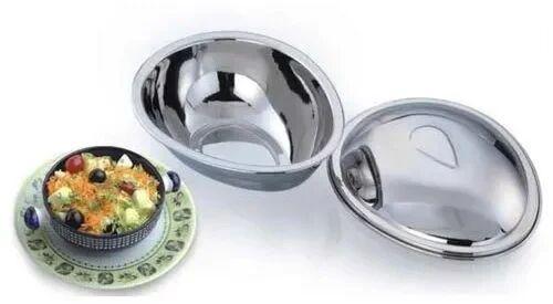 Oval Stainless Steel I Bowl, for Home, Hotel, Restaurant