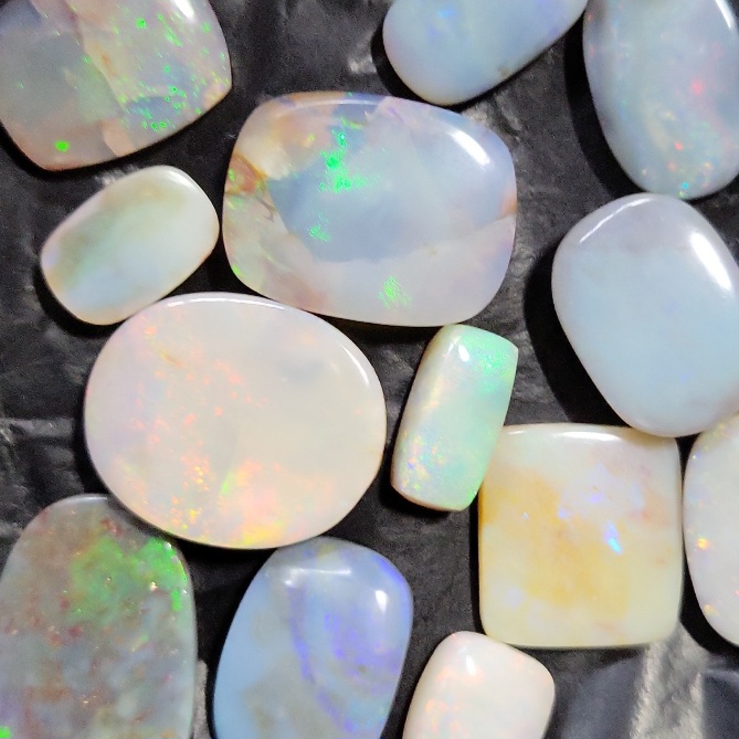 Multicolour Australian Fire Opal Gemstone