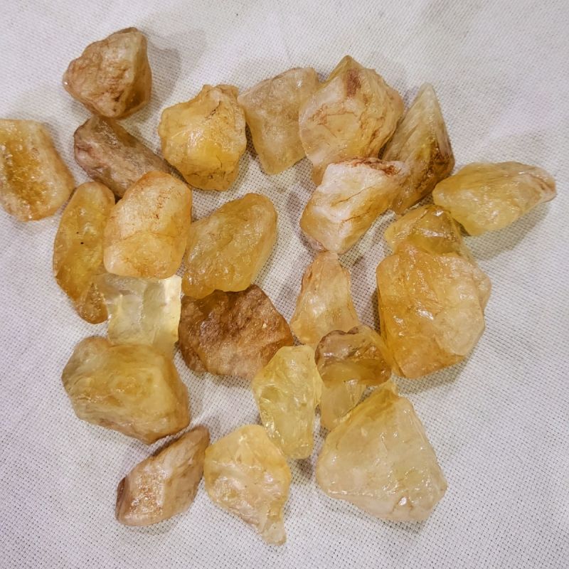 Yellow Unshapped Natural Citrine Rough Stone Raw Gemstones, For Jewellery, Size : 10-20mm, 20-30mm