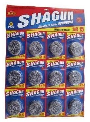 Silver SS Shagun Steel Scrubbers, Packaging Type : Packet
