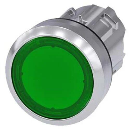 Green Stainless Steel Illuminated Push Button