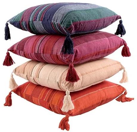 Amul Cotton Handloom Cushion Cover, Size : Customsied