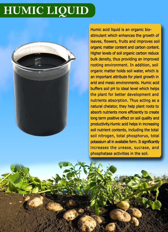 Black Humic Acid Liquid, for Agriculturer, Purity : 99%