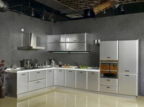 Polished Metal Modular Kitchen, Feature : Attractive Designs, Quality Tested