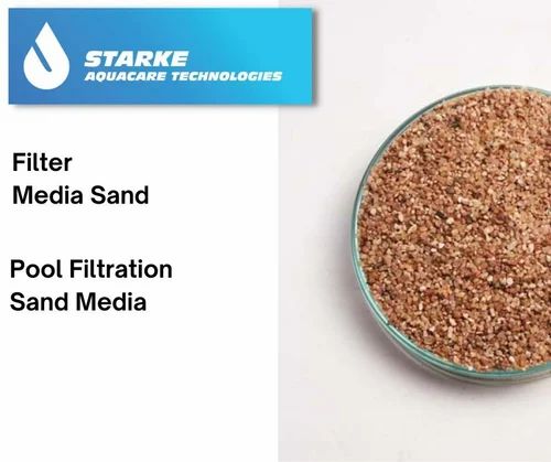 Natural Brown Filter Sand Media, for Water Purification, Water Filtration, Grade : Washed