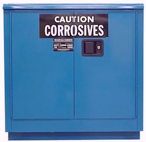 Justrite Metal Acid Storage Cabinets, Color : Blue