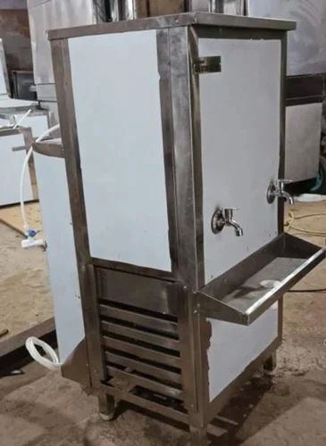 Silver Single Phase 220 V 50 L Stainless Steel Water Cooler, for Commercial, Features : Silent Operation