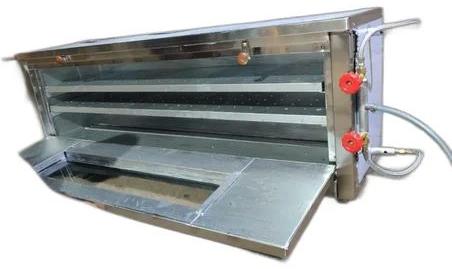 Stainless Steel Single Deck Gas Pizza Oven