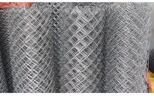 SS Chain Link Fencing, Color : Silver