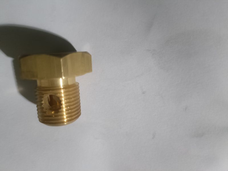 Round Polished Brass automobile plug, Color : Golden