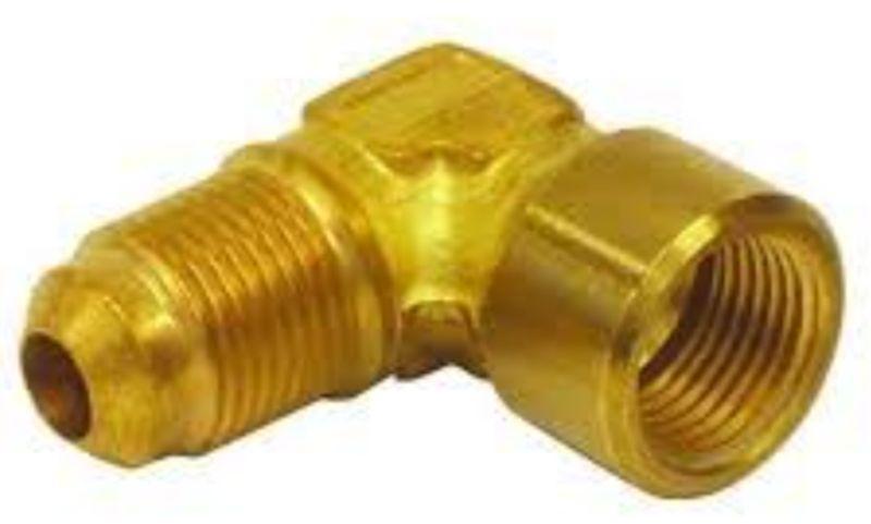 Golden Polished Brass high pressure elbow