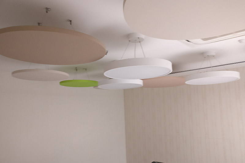 Cream Polyester Fibre Acoustic Baffles