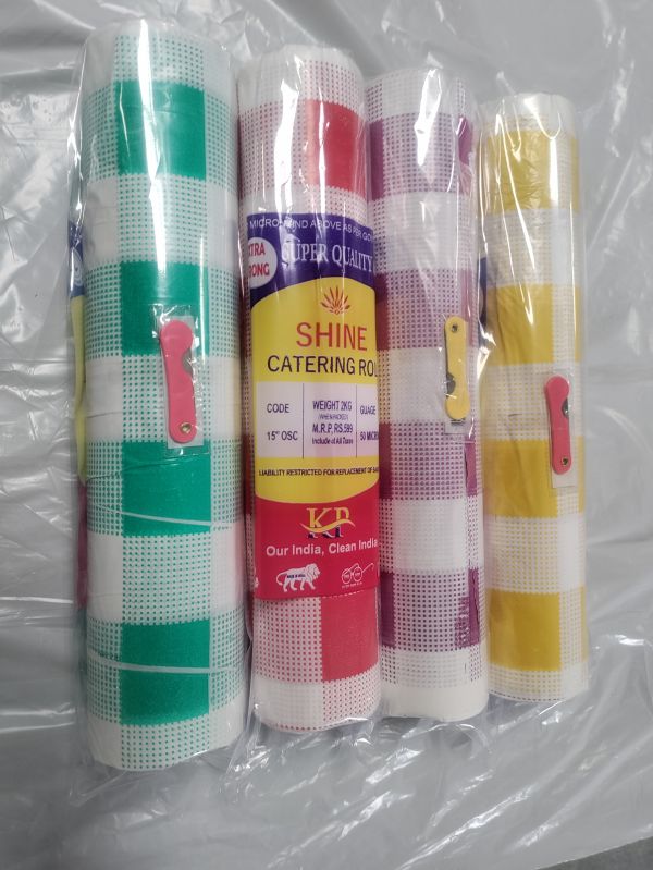 Multicolors Plasttic Plastic Table Cover Rolls