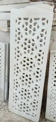 2x3 Feet White Marble Jhali, Shape : Rectangular