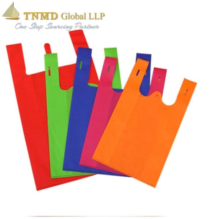 Non woven w cut bags, for Shopping, Goods Packaging