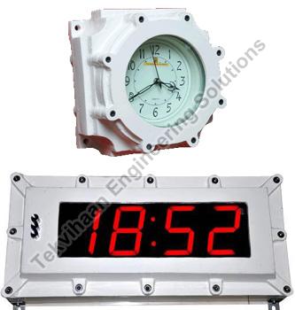 Cast Aluminium LM6 Flameproof Clock