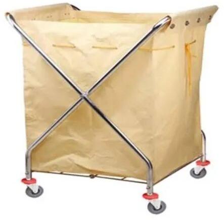 Stainless Steel Housekeeping Trolley, Color : Yellow