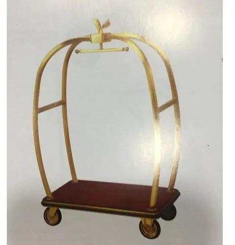 Brass Luggage Trolley