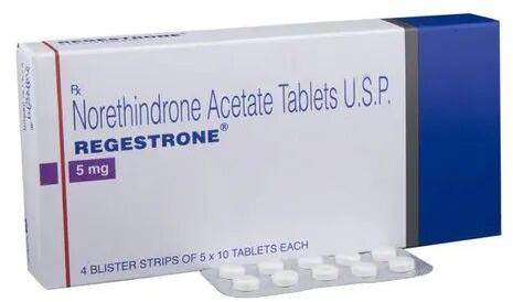 Norethisterone Tablets, Packaging Type : Strips