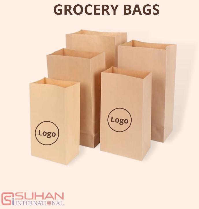 Grocery Bags, Color : NATURAL BROWN