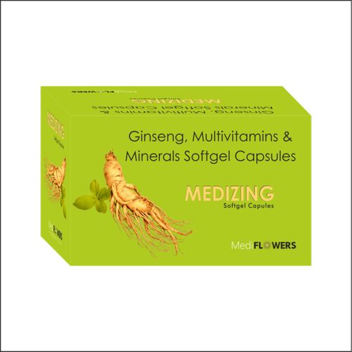 Ginseng Multivitamins Multiminerals Capsules, Packaging Size : 10*1*10 Capsules