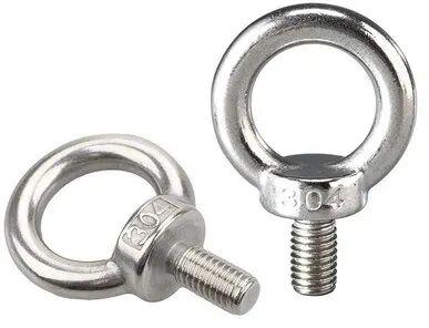 Mild Steel Lifting Eye Bolt, for Construction, Color : Silver