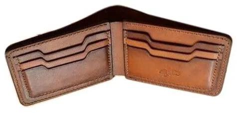 Leather Men Wallet, Color : Tan