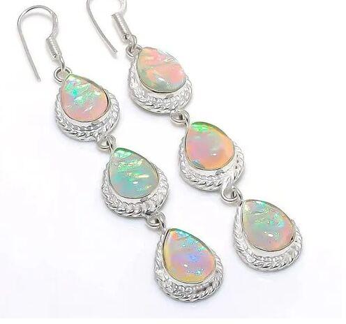 Opal stone Earring, Occasion : Wedding