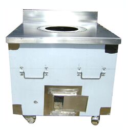 Stainless Steel Square Tandoor with backflash