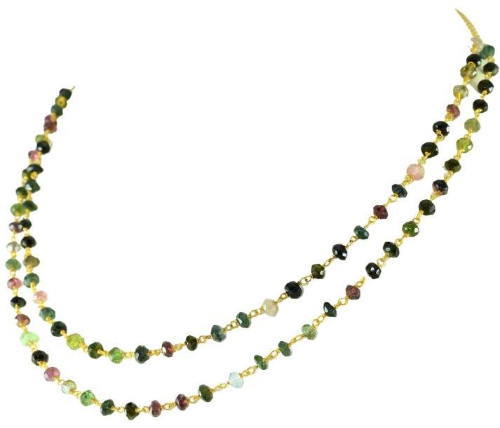 Natural Multi Color Tourmaline Necklace