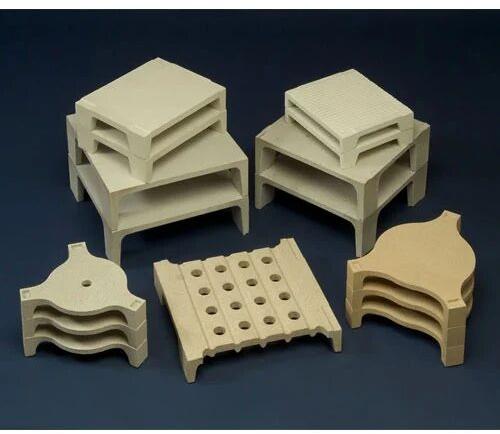 Kiln Furniture, for Used tile industries, Refractories, Etc, Color : White, Brown