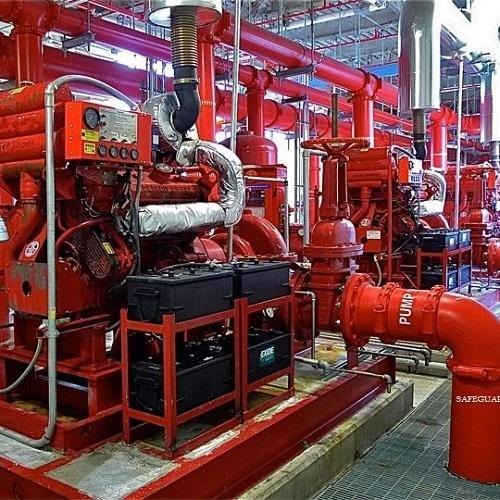 Automatic Electric Industrial Fire Hydrant System, Color : Red