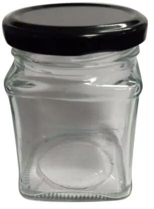 Square Glass Jar, Capacity : 500ml