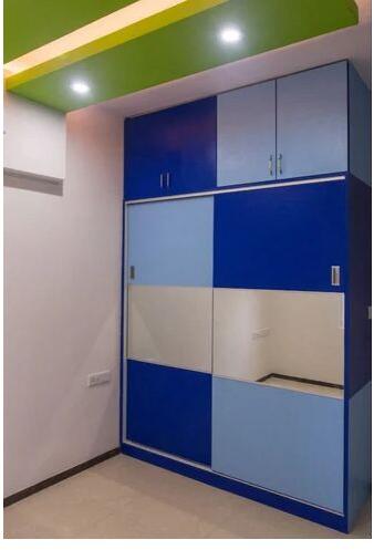 Plywood Modular Wooden Wardrobe, Door Type : Hinged Door