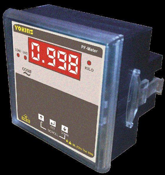 Analog Power Factor Meter, Dimension : 96x96x57 mm.