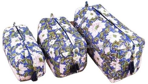 Blue Toiletry Bag, for Travel, Office, Size : 30x18inch, 28x16inch
