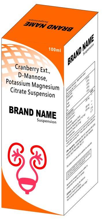 Cranberry Extract & D-Mannose Suspension, Packaging Type : Plastic Bottle