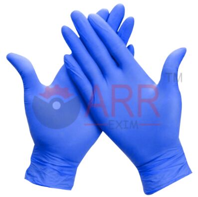Rubber Nitrile Examination Gloves, Color : Blue