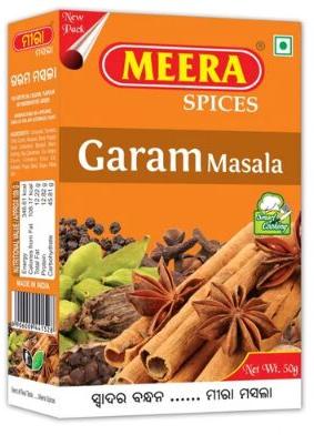 Meera Spices garam masala, Packaging Type : Box