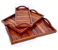 100-120 Gram Polished Wooden Serving Tray, for Homes, Hotels, Restaurants, Banquet, Wedding, Packaging Food Items