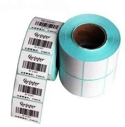 Printed Paper Thermal Barcode Label, Packaging Type : Roll