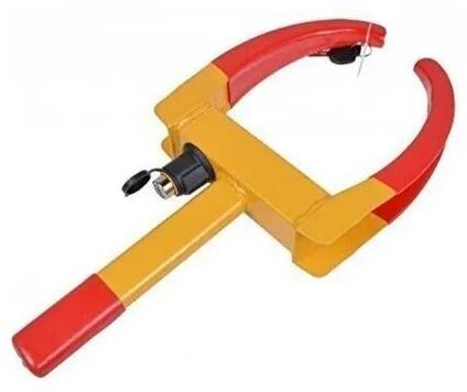 MS Car Wheel Lock, Color : Red Yellow