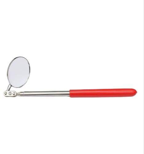 Metal Inspection Mirror, Color : Red Silver