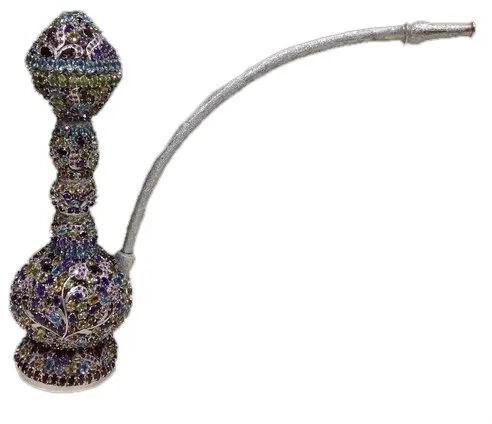 430GMS Silver Stone Hookah, Size : 8.5 Inches