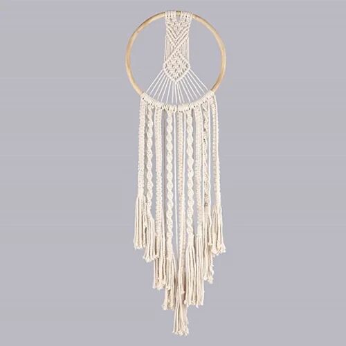 Cotton Macrame Dream Catcher, for Home, Size : 45*15 cm