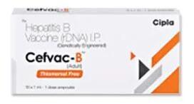 Cefvac-B (Adult) Hepatitis B Vaccine, Form : Injection